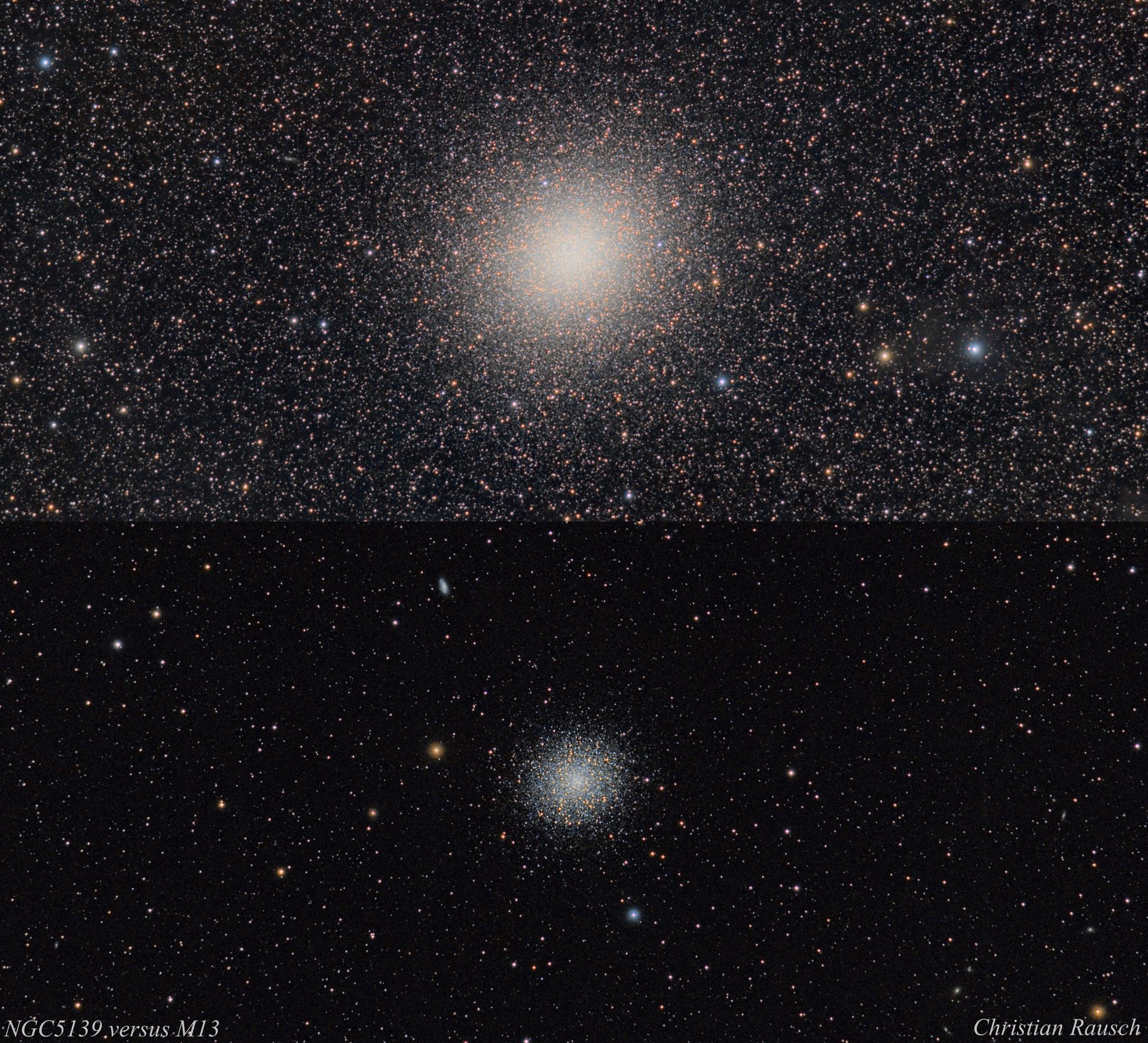 NGC5139 versus M13