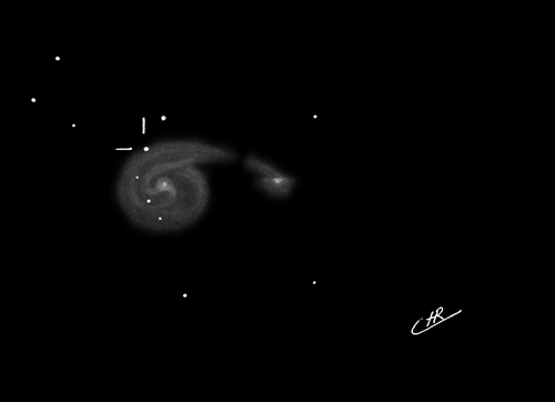 M51 mit Supernova