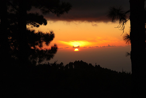 Sonnenuntergang oberhalb von Puntagorda